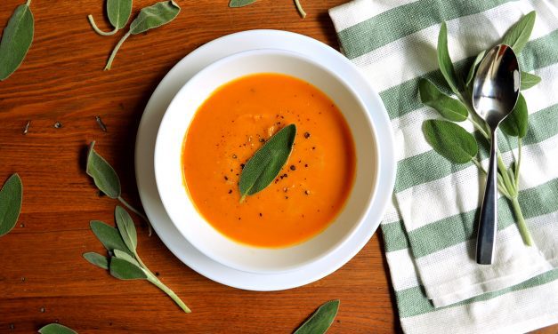 Roasted Butternut Squash and Sweet Potato Soup