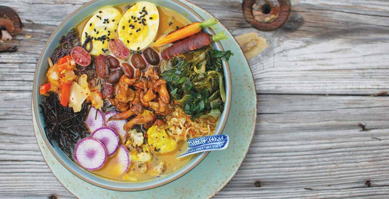 Seasonal Ramen Bowl with Miso Squash Broth