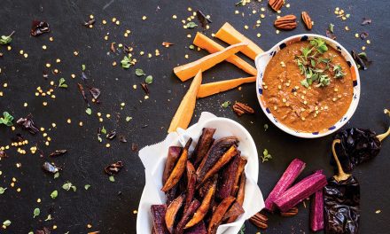 Sweet Potato Fries and Sweet Potato Red Chile Sauce