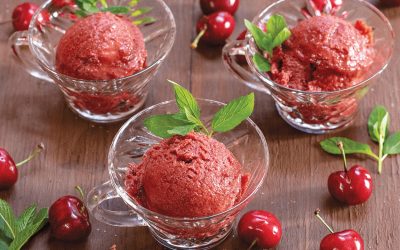 Roasted Cherry Sorbet