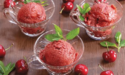 Roasted Cherry Sorbet