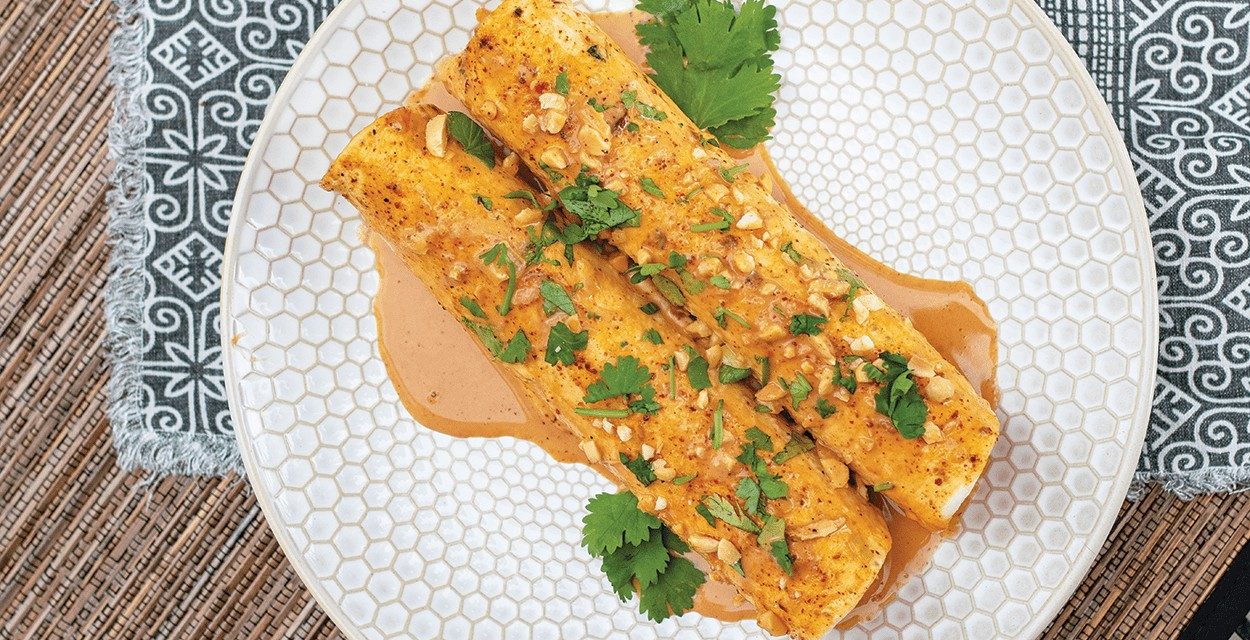 Laotian Chicken Enchiladas