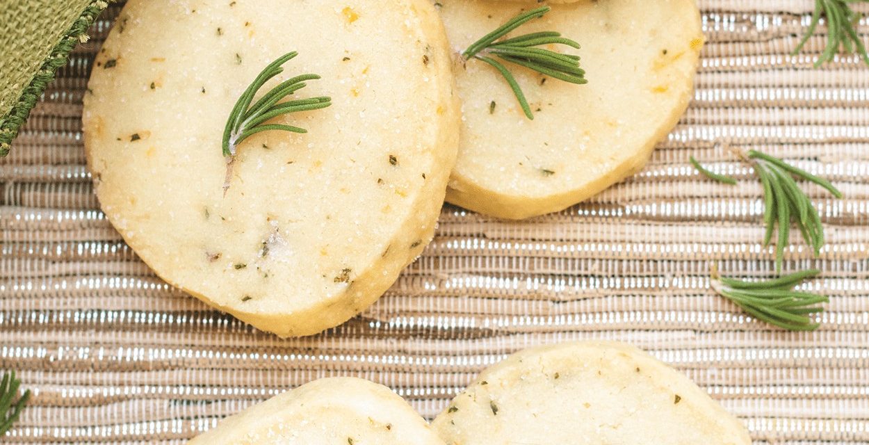 Rosemary  Shortbread Cookies