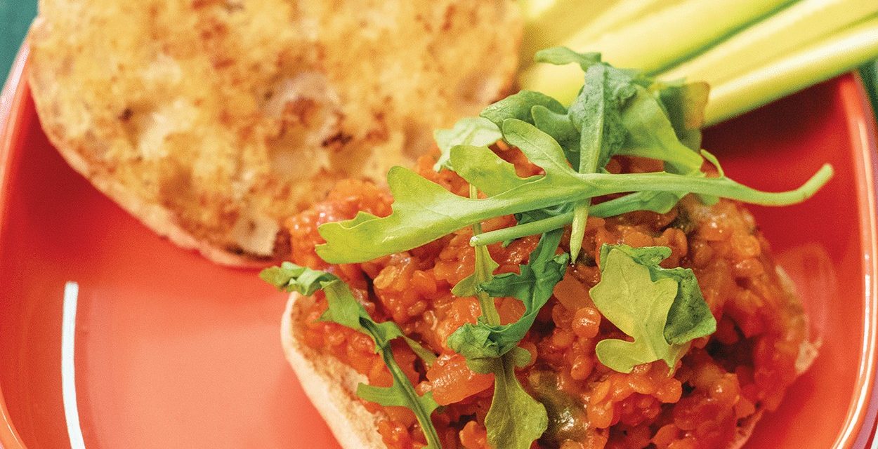 Red Lentil Sloppy Joes