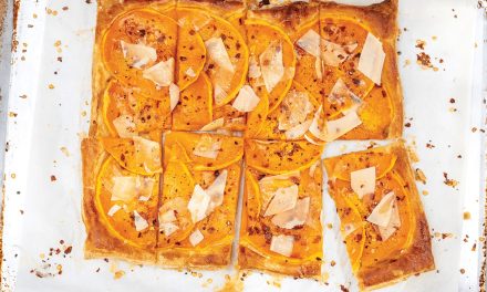 Red Chile-Infused Honey Butternut Squash Tart