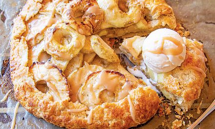 Cardamom Apple  and Salted Caramel Galette