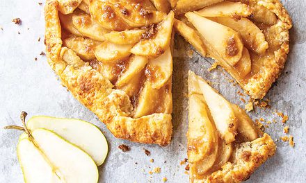 Bourbon-Soaked Pear Galette