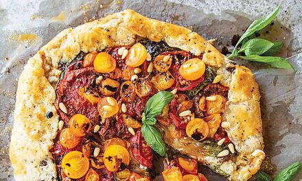 Tomato Harvest Caprese with Balsamic Galette