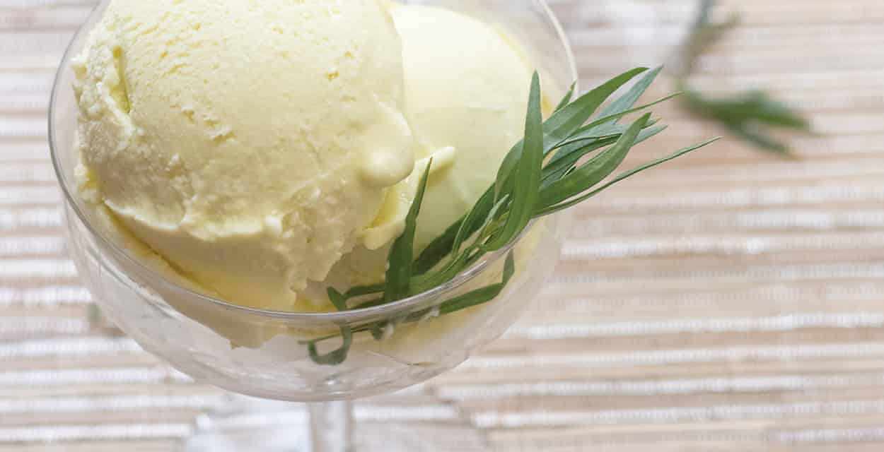 Tarragon and Mint Ice Cream