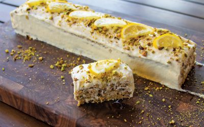 Lemon Pistachio Torte Sans Rival