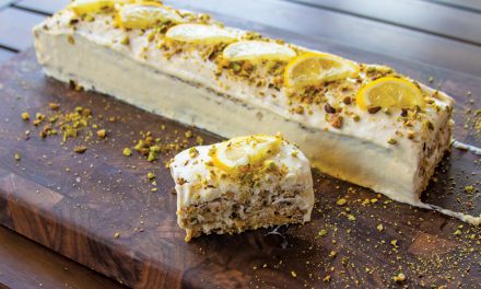 Lemon Pistachio Torte Sans Rival