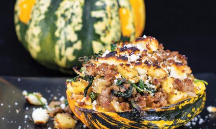 Sausage-Stuffed Acorn Squash