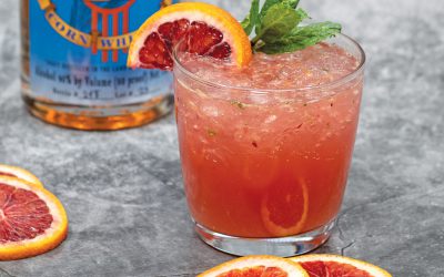 Blue Corn and Blood Orange Smash