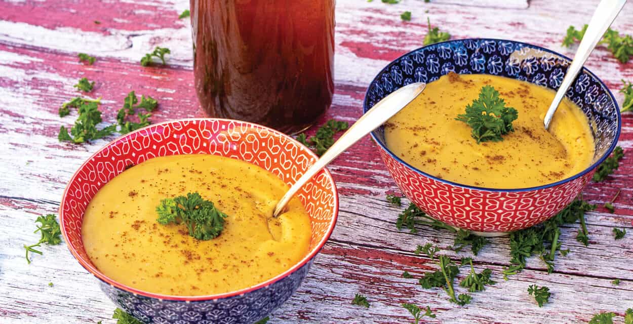 Lentil and Parsnip Soup With Umami Vegetable Broth