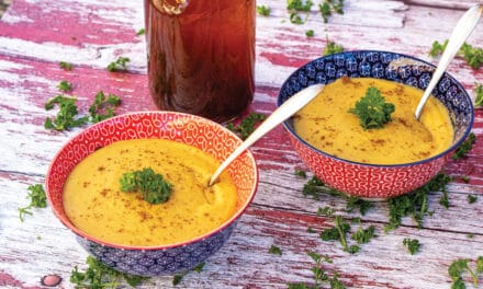 Lentil and Parsnip Soup With Umami Vegetable Broth