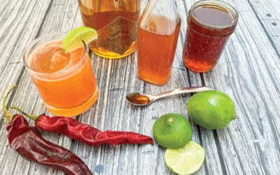 Red Chile, Honey, and Lime Shrub & Cocktail
