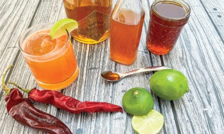 Red Chile, Honey, and Lime Shrub & Cocktail