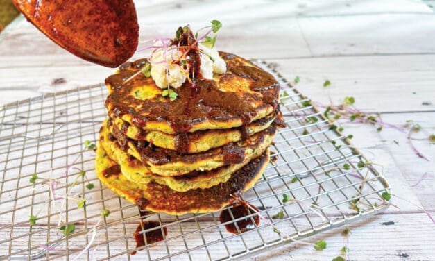 Microgreen Savory Pancakes