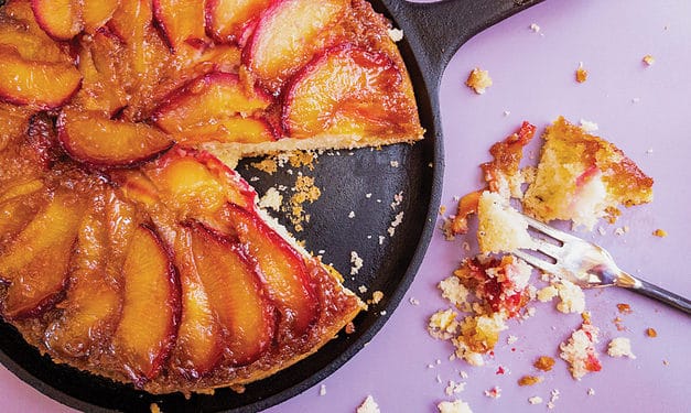 Stone Fruit Upside-Down Cake