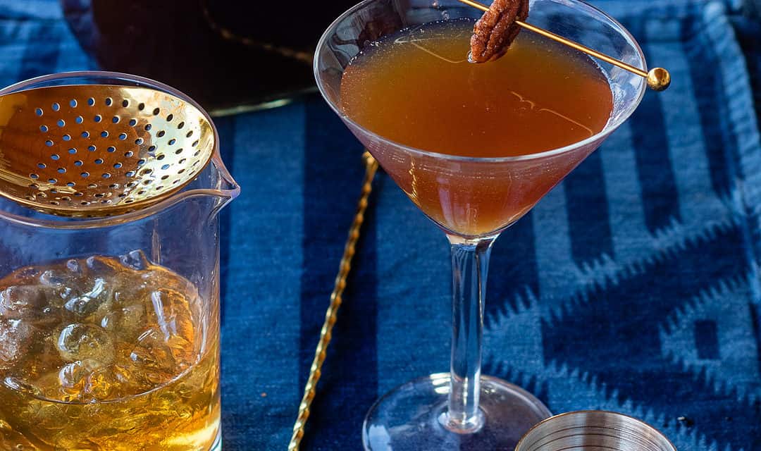 French Quarter Manhattan and DIY Praline Liqueur