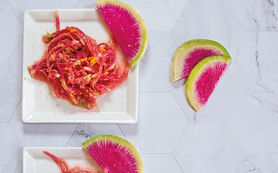 Watermelon Radish Slaw