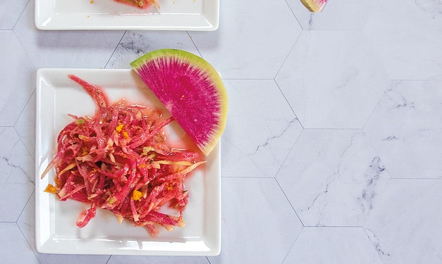 Watermelon Radish Slaw