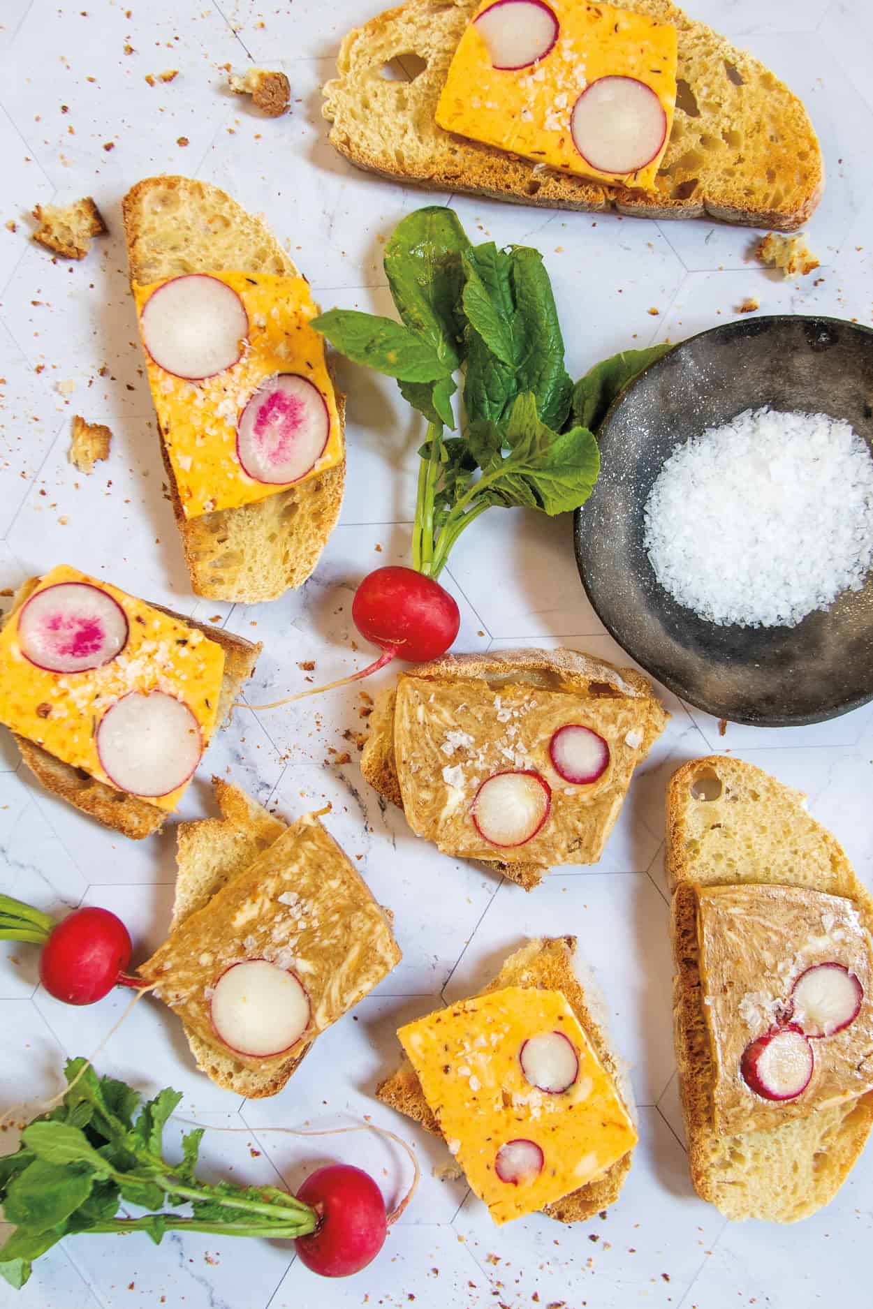 Radish Terrine with Chile Crisp (or Balsamic)