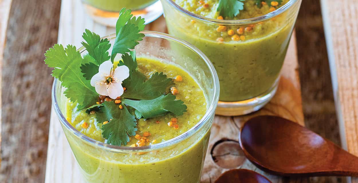 Tomatillo Cucumber Summer Soup