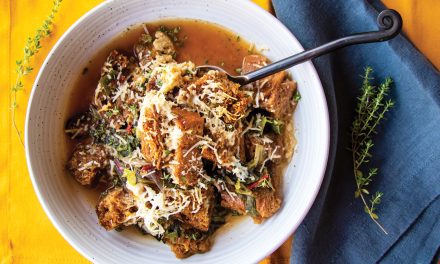 Bread Soup with  Swiss Chard