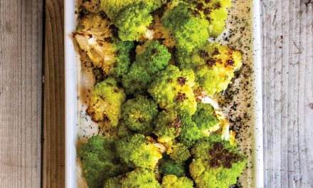 Roasted Romanesco with  White Bean Dip