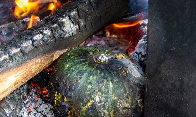 Coal-Roasted Pumpkin Fondue