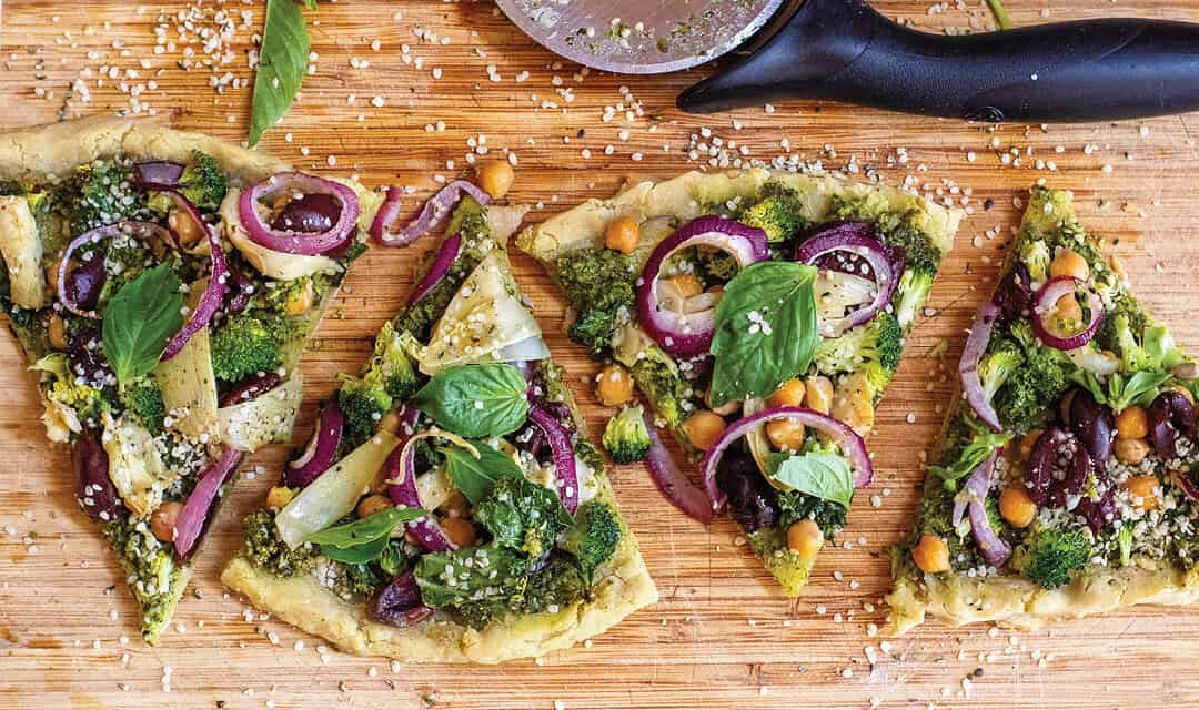 Kale Pesto Pizza