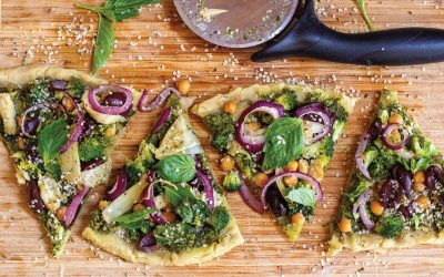 Kale Pesto Pizza