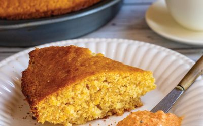 Sweet Summer Corn Bread and Red Bell Pepper Rémoulade
