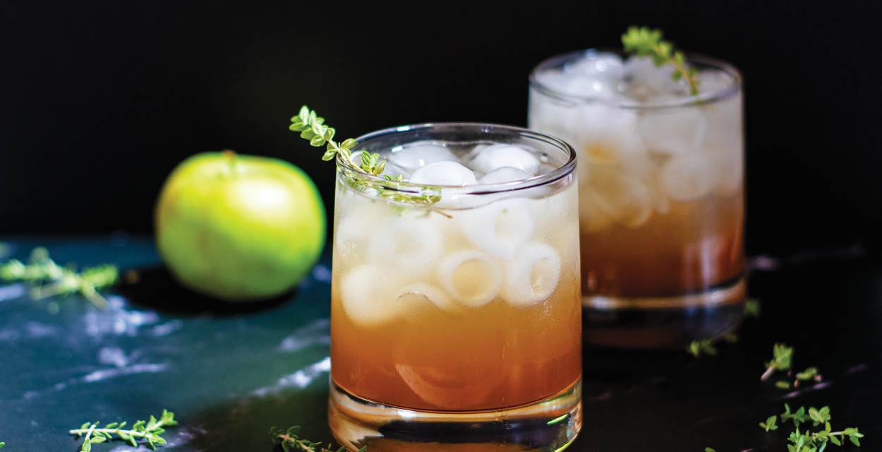 Apple and Formosa Oolong Syrup and Mocktail