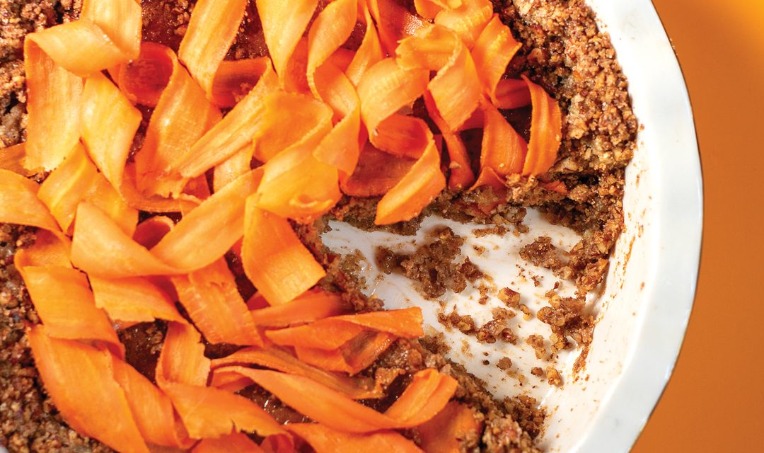 Carrot Pie with Pecan Crust