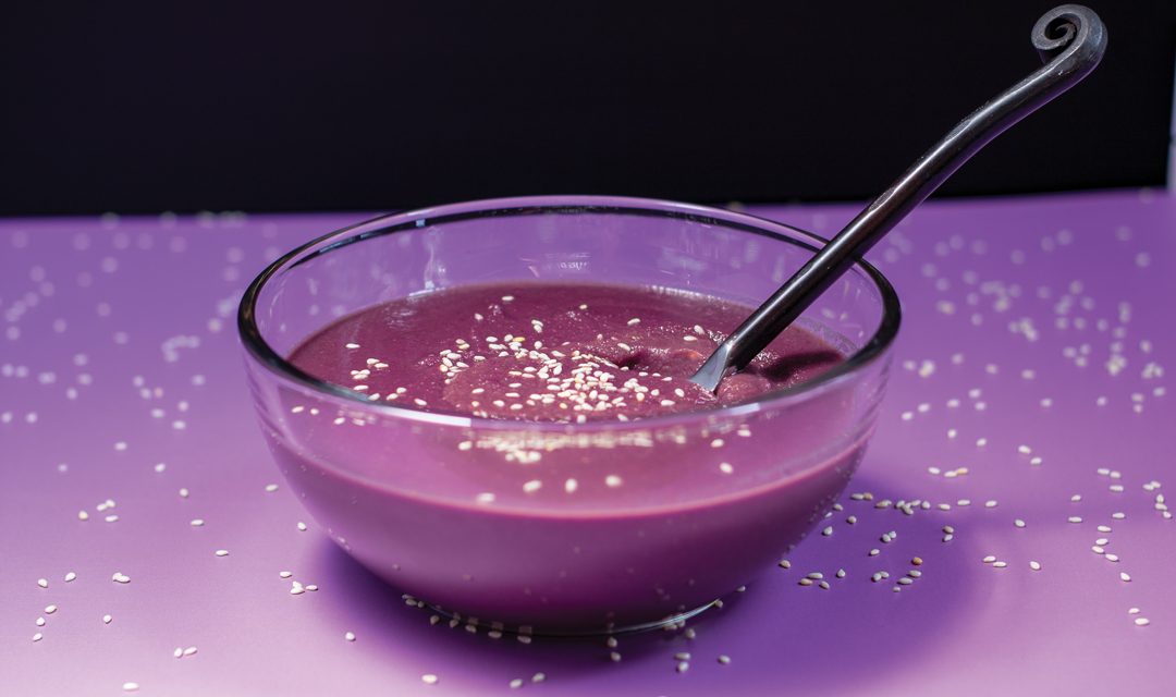 Purple Sweet Potato and Cabbage Soup