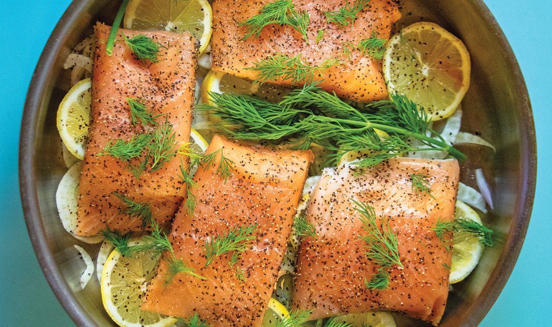 Wine-Poached Atlantic Salmon