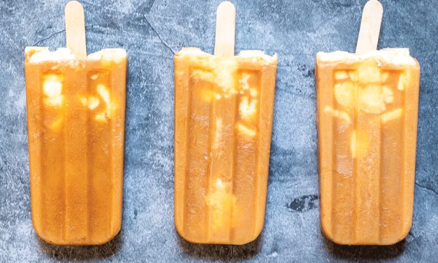 Thai Tea and Cheese Foam Paletas