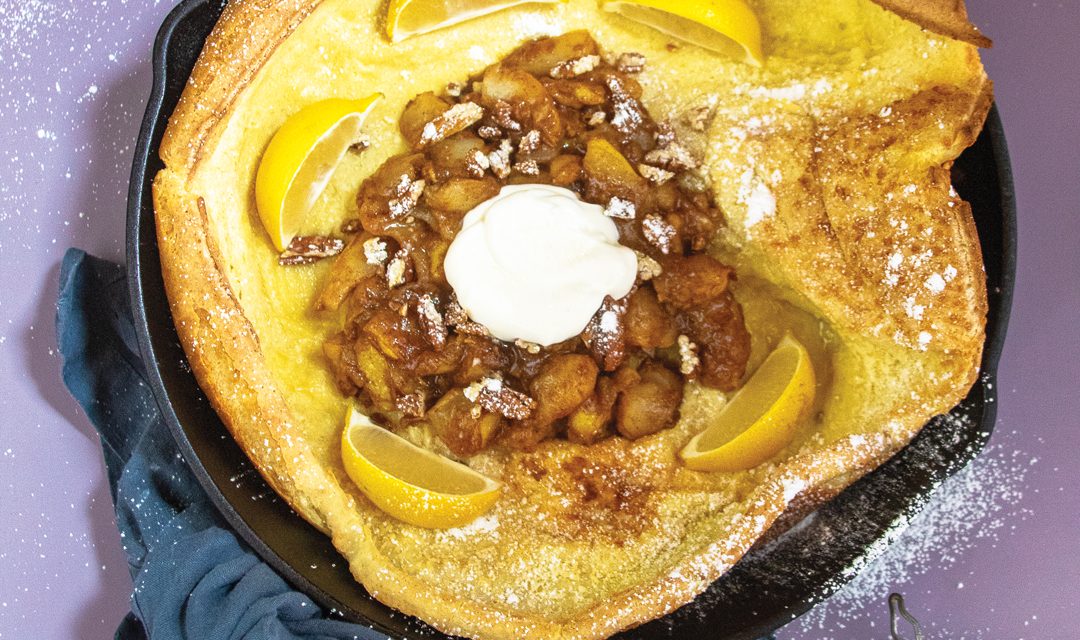 Pear and Pecan Dutch Baby