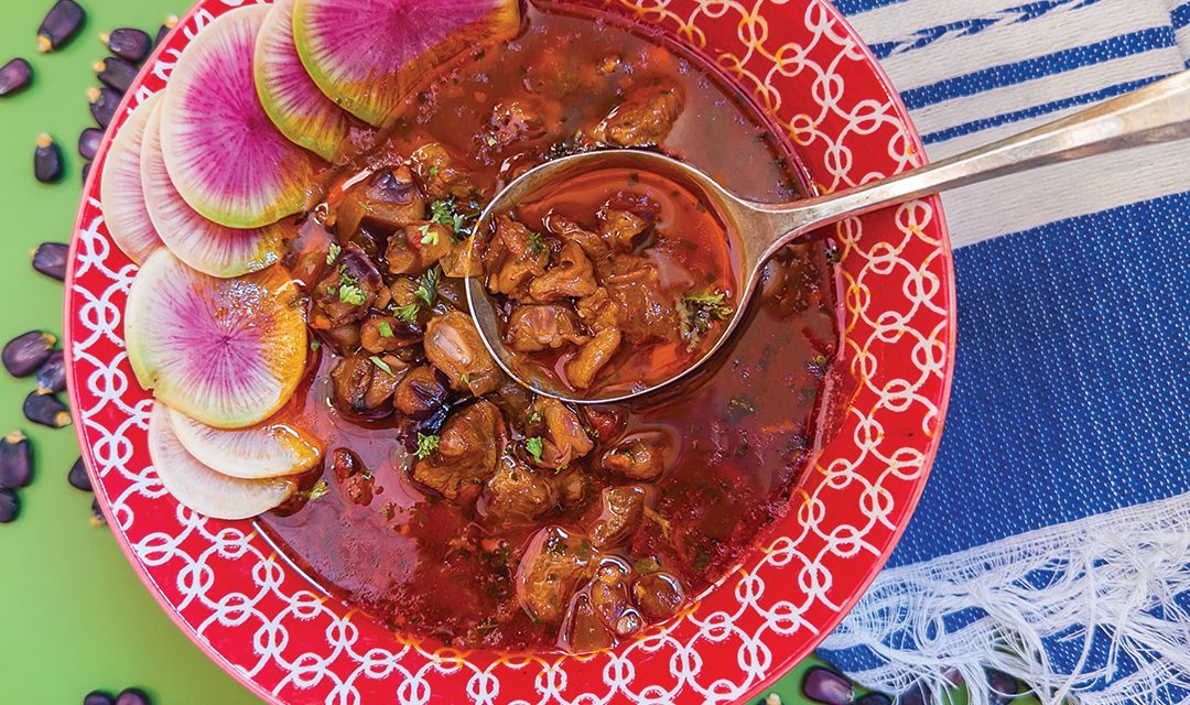 Blue Corn and Red Chile Posole