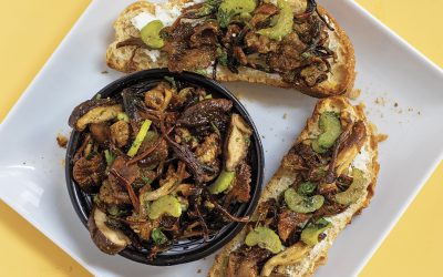 Roasted and Pickled Mushrooms