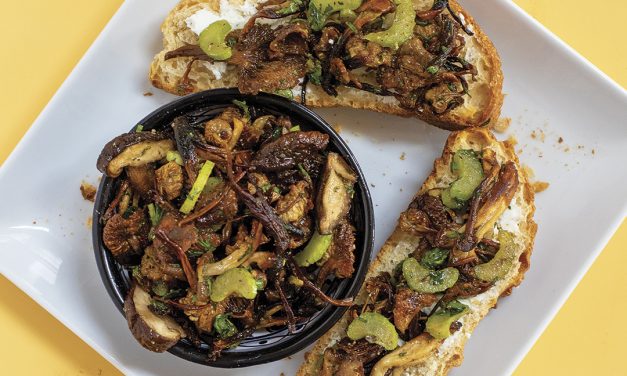 Roasted and Pickled Mushrooms